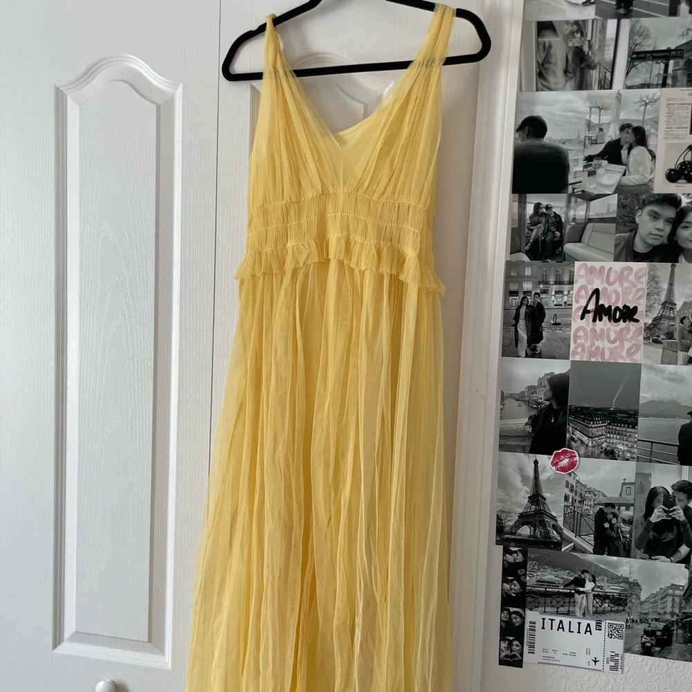 Zara Yellow Maxi Dress 💛